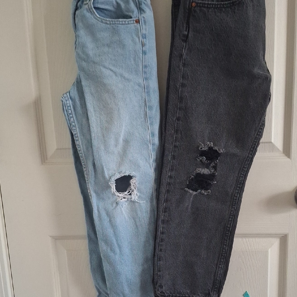 Old Navy Girl Straight Jeans in Dark Gray